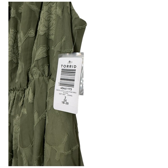 Torrid Olive High Low Dress FESTI sz 2 - Picture 5 of 9